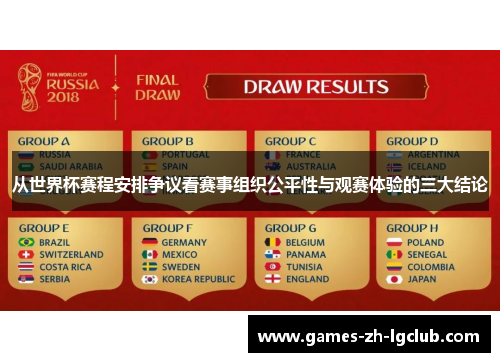 从世界杯赛程安排争议看赛事组织公平性与观赛体验的三大结论 从世界杯赛程安排争议看赛事组织公平性与观赛体验的三大结论