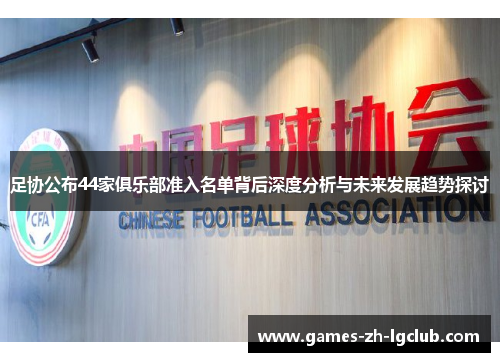 足协公布44家俱乐部准入名单背后深度分析与未来发展趋势探讨
